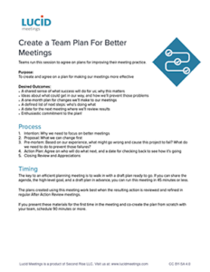 Download a discussion guide for better team meetings