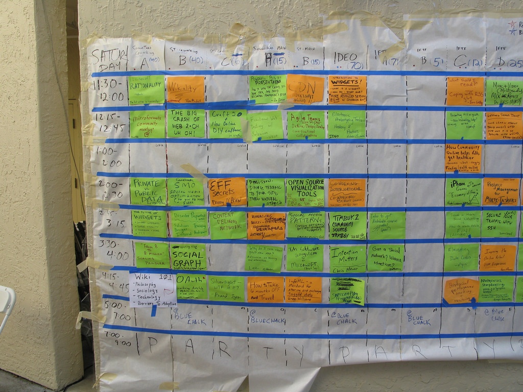 an UnConference schedule