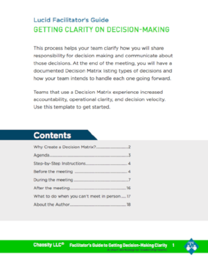 Download the Getting Clarity on Decision-Making Facilitator's Guide