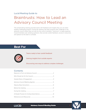 Guide to Braintrust-Advisory Council Meetings