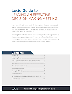 Guide: How to Lead an Effective Decision Making Meeting