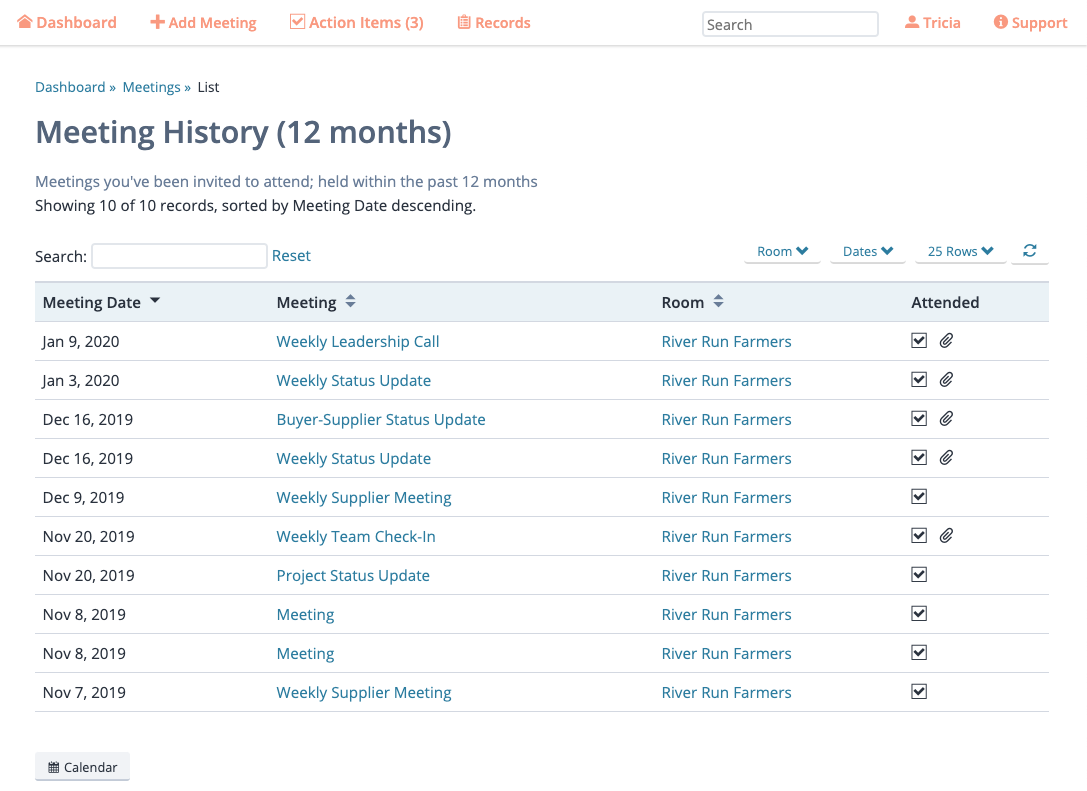 Put your meeting records to work