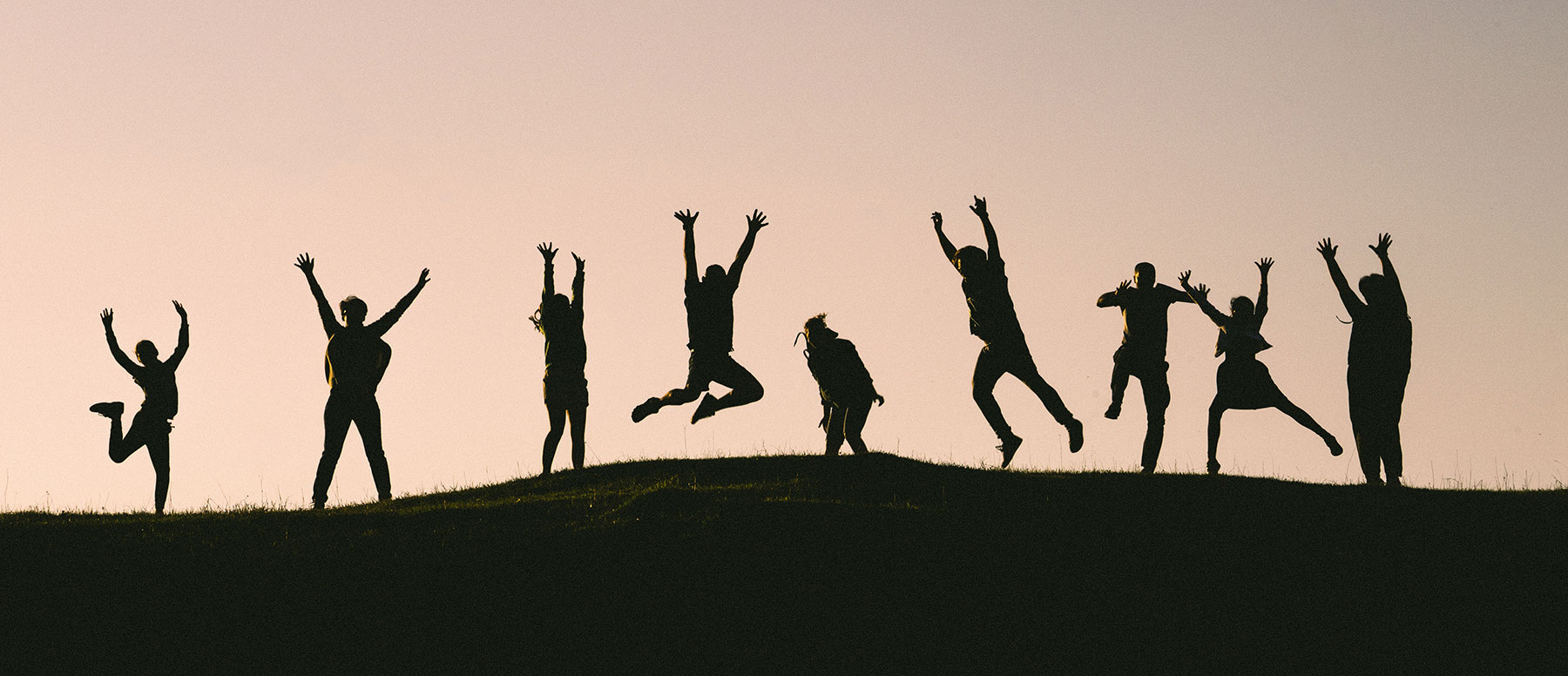 Jumping for joy